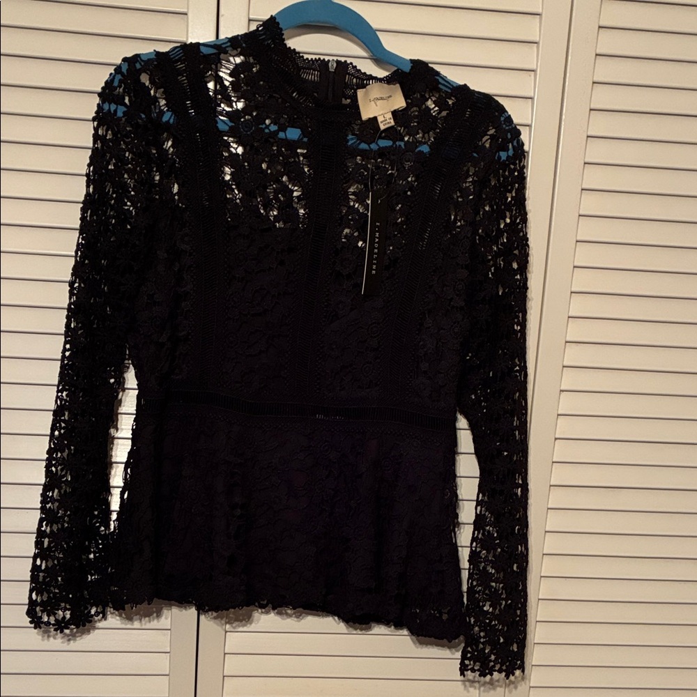 Elegant Black Lace Blouse